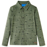 VidaXL Kinderhemd 140 Khaki gemischt