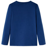 VidaXL Kindershirt mit langen Ärmeln 92 Jeansblau