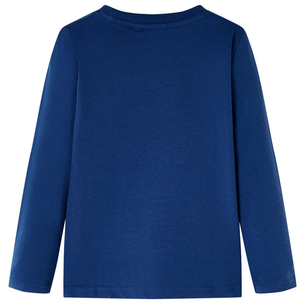 VidaXL Kindershirt mit langen Ärmeln 140 Jeansblau