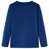 VidaXL Kindershirt mit langen Ärmeln 140 Jeansblau