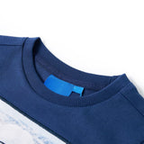 VidaXL Kindershirt mit langen Ärmeln 140 Jeansblau