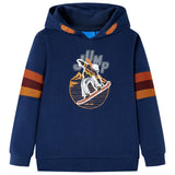 VidaXL Kinderpullover mit Kapuze 92 Marineblau