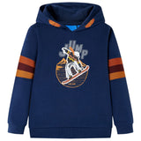 VidaXL Kinderpullover mit Kapuze 104 Marineblau