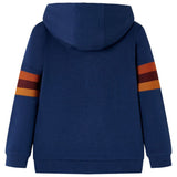 VidaXL Kinderpullover mit Kapuze 104 Marineblau