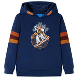 VidaXL Kinderpullover mit Kapuze 128 Marineblau
