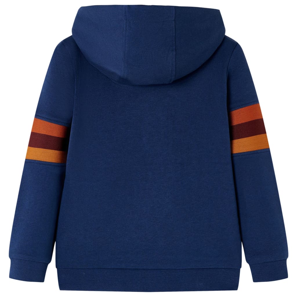 VidaXL Kinderpullover mit Kapuze 128 Marineblau