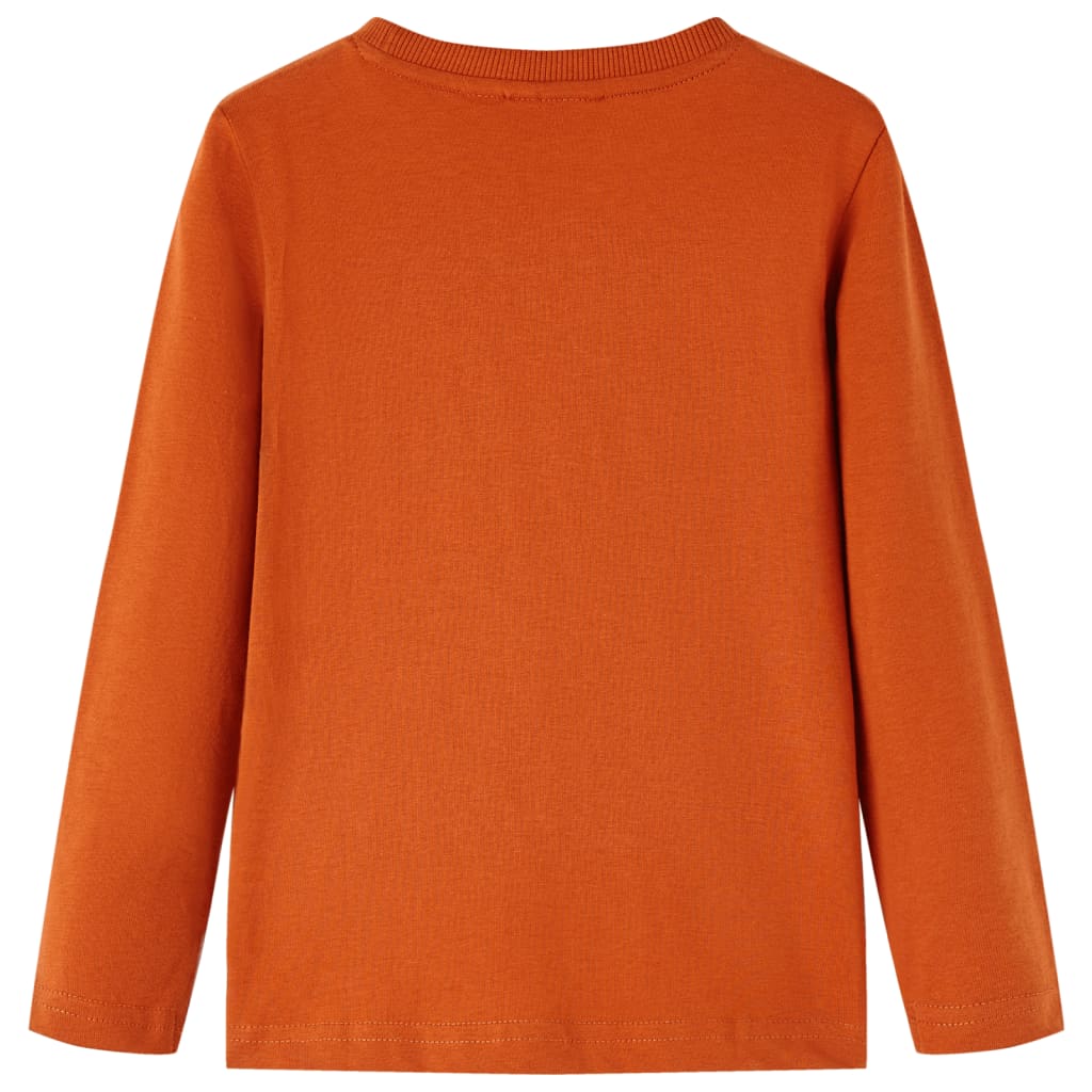 VidaXL Kindershirt mit langen Ärmeln 116 hellrostfarben