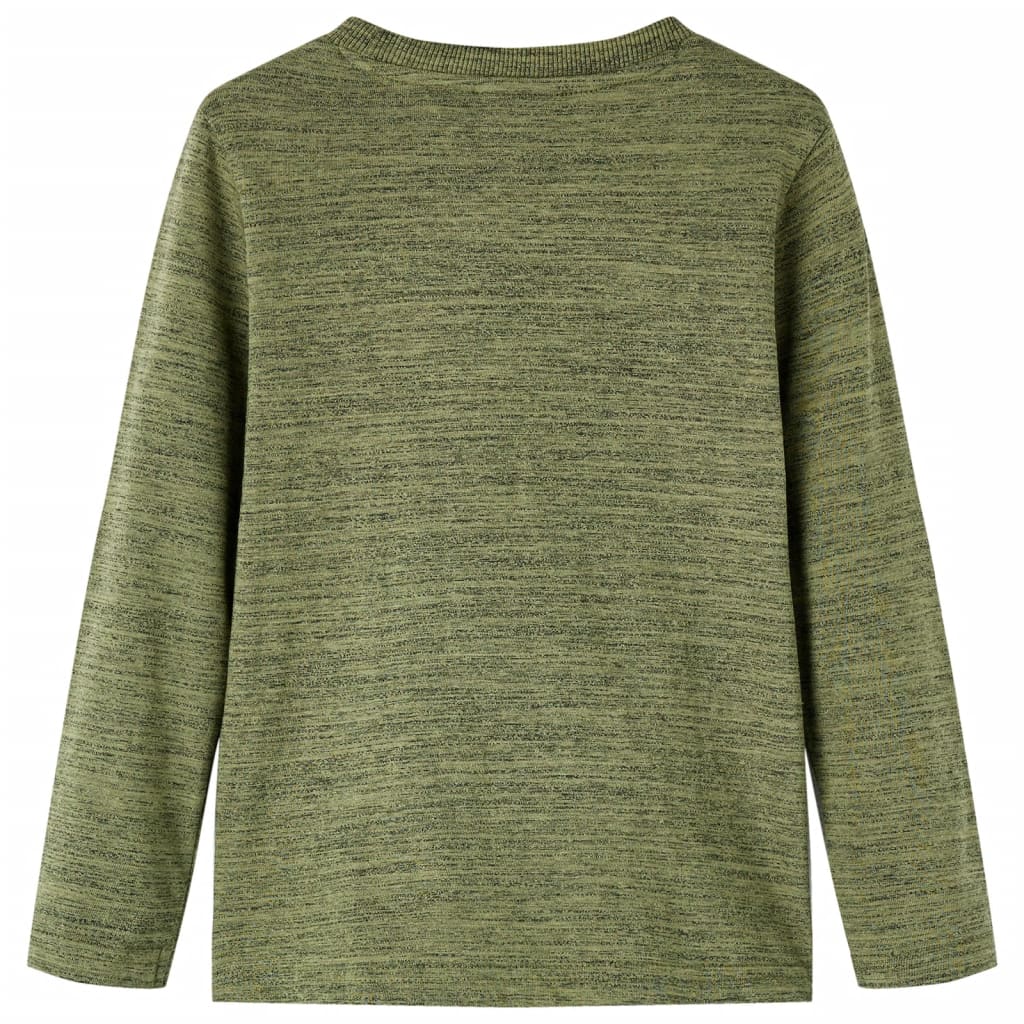 VidaXL Kindershirt mit langen Ärmeln 116 Khaki gemischt