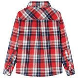 VidaXL Kinderhemd kariert 92 Rot und Marineblau