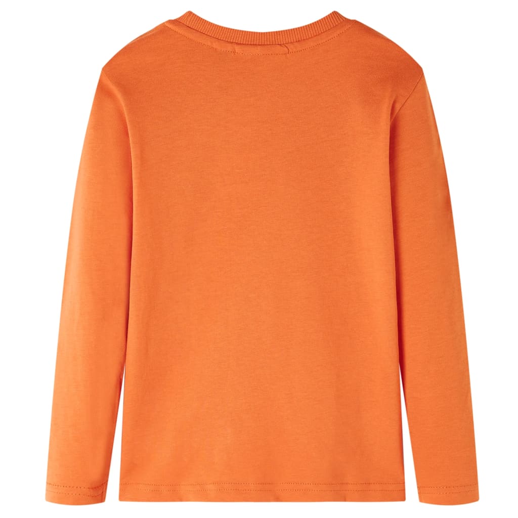 VidaXL Kindershirt mit langen Ärmeln 116 Dunkelorange