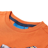VidaXL Kindershirt mit langen Ärmeln 128 Dunkelorange