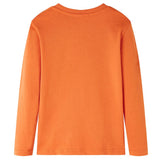 VidaXL Kindershirt mit langen Ärmeln 140 Dunkelorange