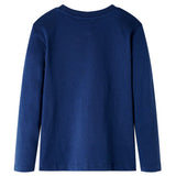 VidaXL Kindershirt mit langen Ärmeln 104 Marineblau