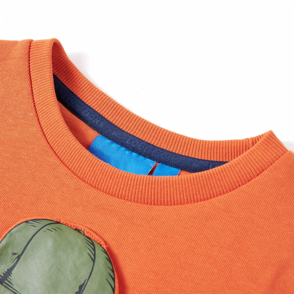 VidaXL Kindertrui 128 Donkeroranje
