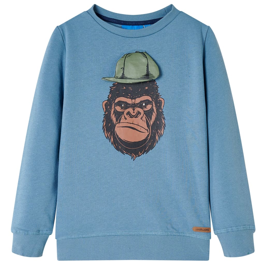 VidaXL Kindertrui 92 mittelblauw