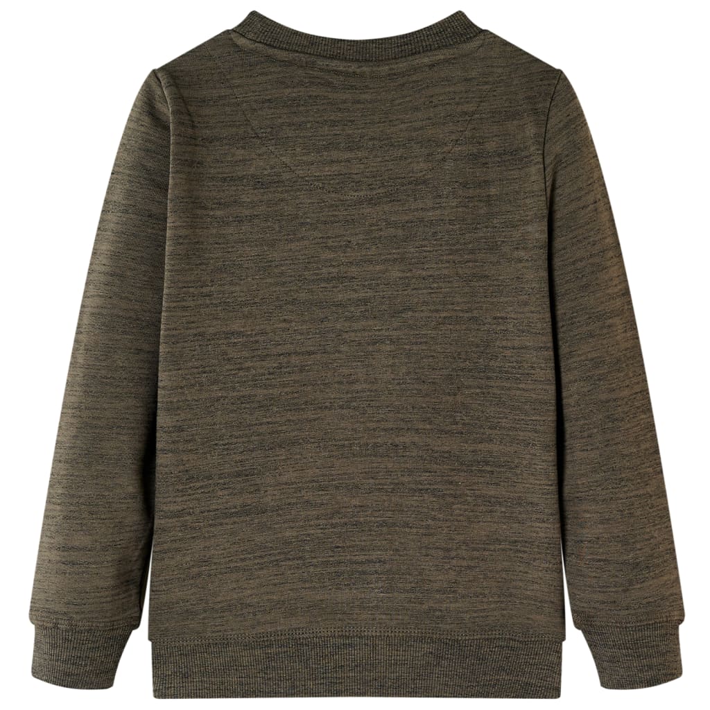 VidaXL Kinderpullover 92 dunkles Khaki gemischt