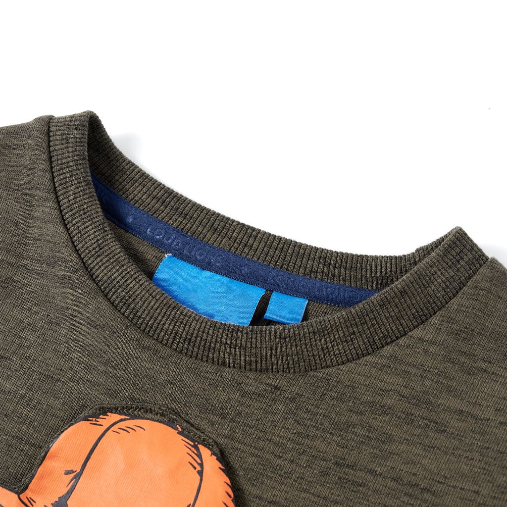 VidaXL Kinderpullover 128 gemischtes dunkles Khaki