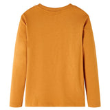 VidaXL Kindershirt mit langen Ärmeln 116 dunkles Ocker