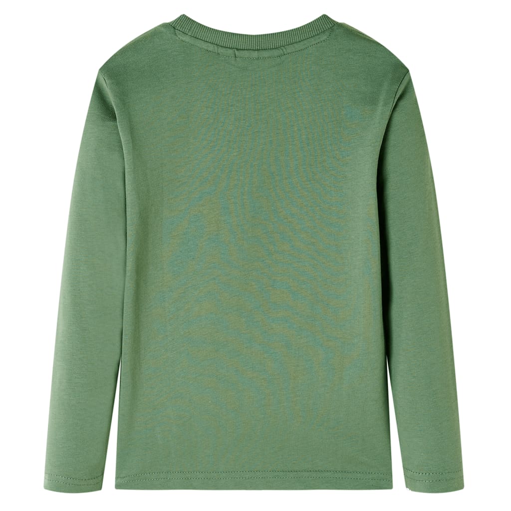 VidaXL Kindershirt mit langen Ärmeln 116 helles Khaki