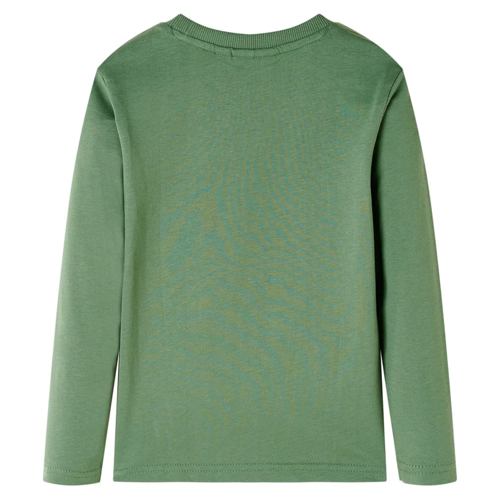 VidaXL Kindershirt mit langen Ärmeln 128 helles Khaki