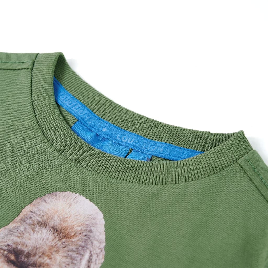 VidaXL Kinderhemd mit langen Ärmeln 140 helles Khaki
