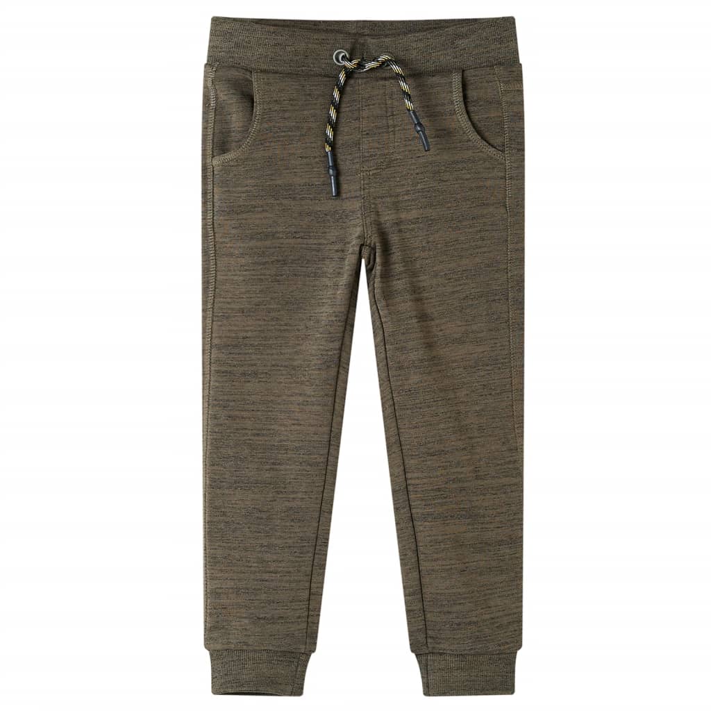 VidaXL Kinder-Jogginghose 116, gemischtes dunkles Khaki