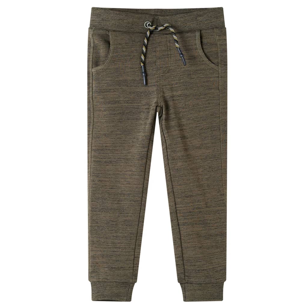 VidaXL Kinder-Jogginghose 128, gemischtes dunkles Khaki