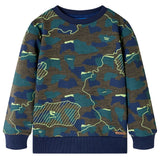 VidaXL Kinderhemd 128 gemischtes dunkles Khaki