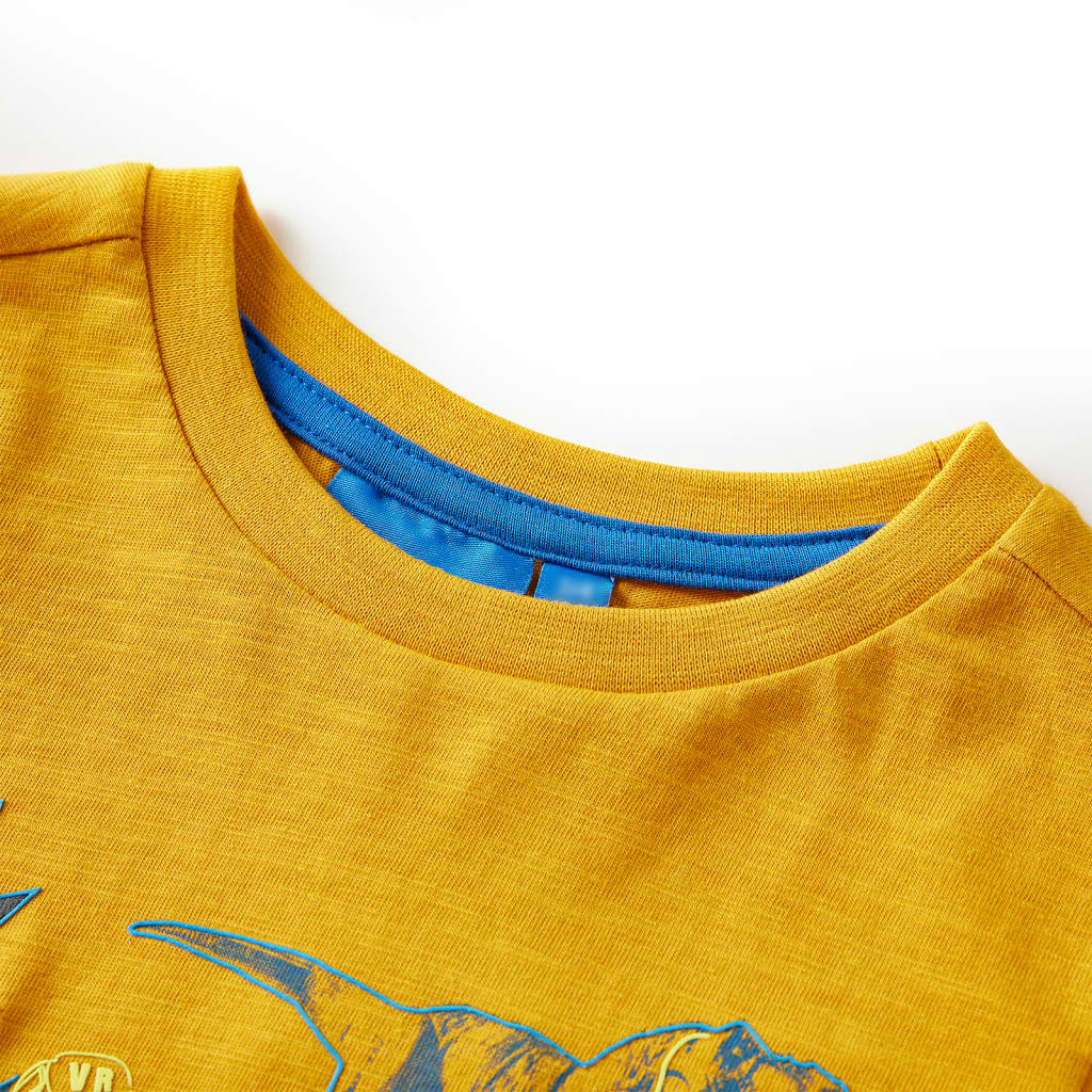 VidaXL Kindershirt mit langen Ärmeln 92 Ocker