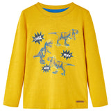 VidaXL Kindershirt mit langen Ärmeln 140 Ocker