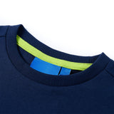 VidaXL Kindershirt mit langen Ärmeln 128 Marineblau