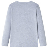 VidaXL Kindershirt mit langen Ärmeln 116 grau gemischt