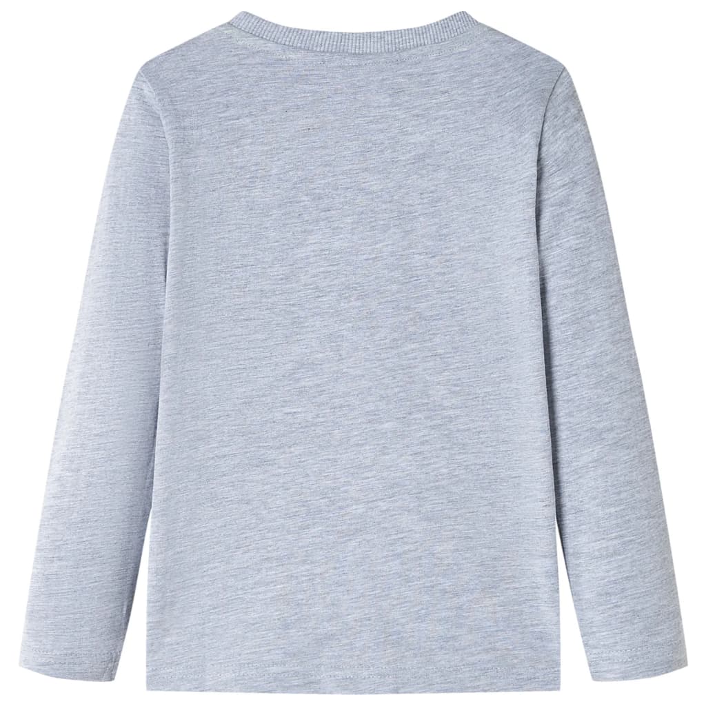 VidaXL Kindershirt mit langen Ärmeln 140 Graumelange