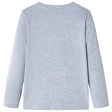 VidaXL Kindershirt mit langen Ärmeln 140 Graumelange