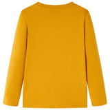 VidaXL Kindershirt mit langen Ärmeln 104 Ocker