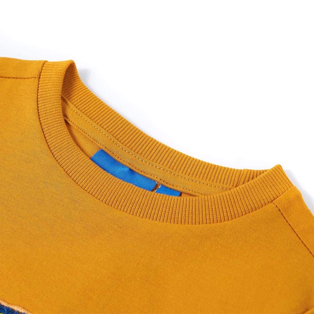VidaXL Kindershirt mit langen Ärmeln 116 Ocker