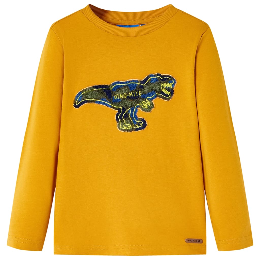 VidaXL Kindershirt mit langen Ärmeln 140 Ocker