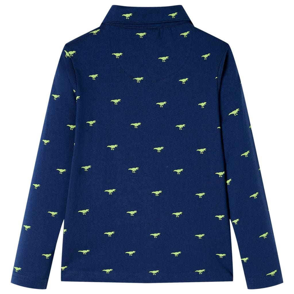 VidaXL Kinderhemd 92 Marineblau