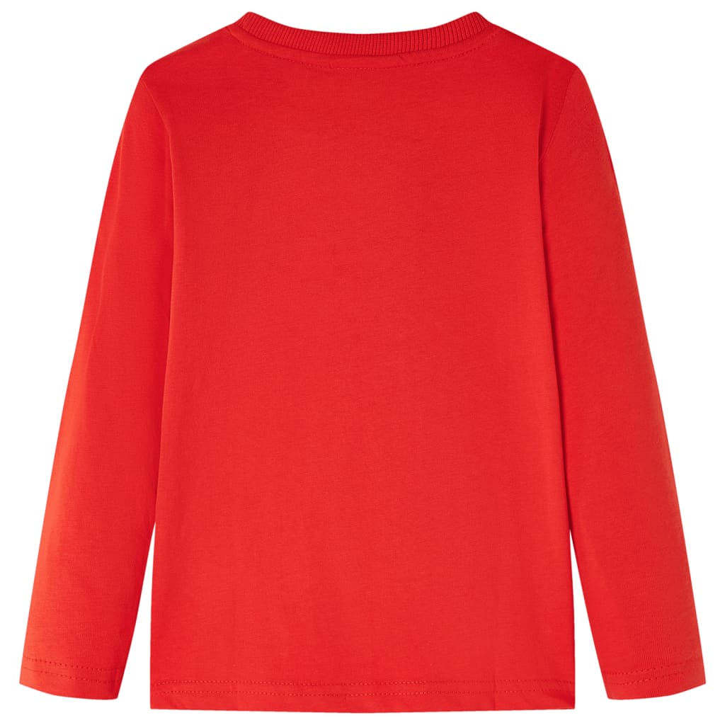 VidaXL Kindershirt mit langen Ärmeln 116 rot