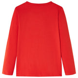 VidaXL Kindershirt mit langen Ärmeln 140 rot