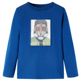 VidaXL Kindershirt mit langen Ärmeln 92 dunkelblau