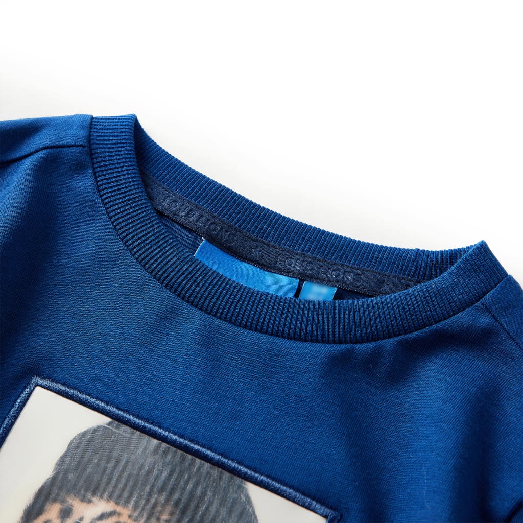 VidaXL Kindershirt mit langen Ärmeln 104 dunkelblau