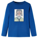VidaXL Kindershirt mit langen Ärmeln 116 dunkelblau