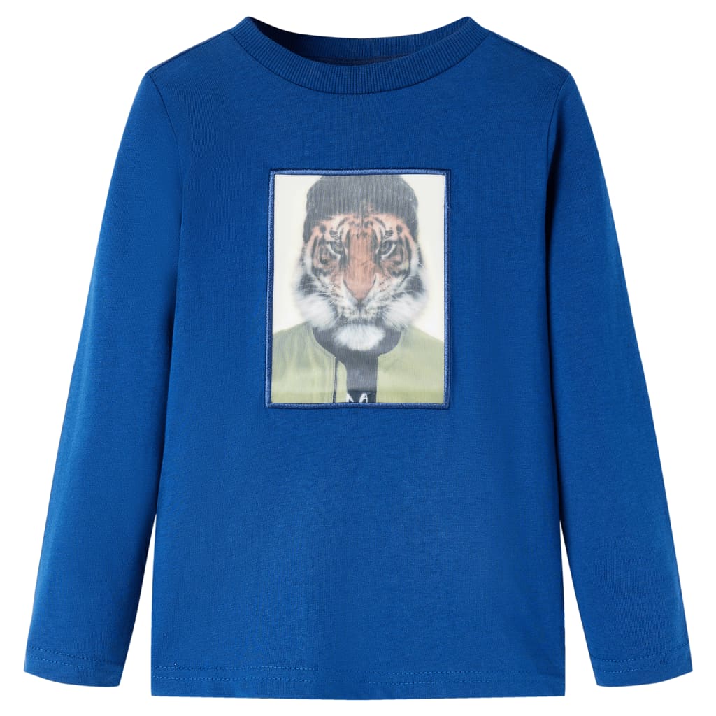 VidaXL Kindershirt mit langen Ärmeln 140 dunkelblau