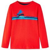 VidaXL Kindershirt mit langen Ärmeln 92 rot