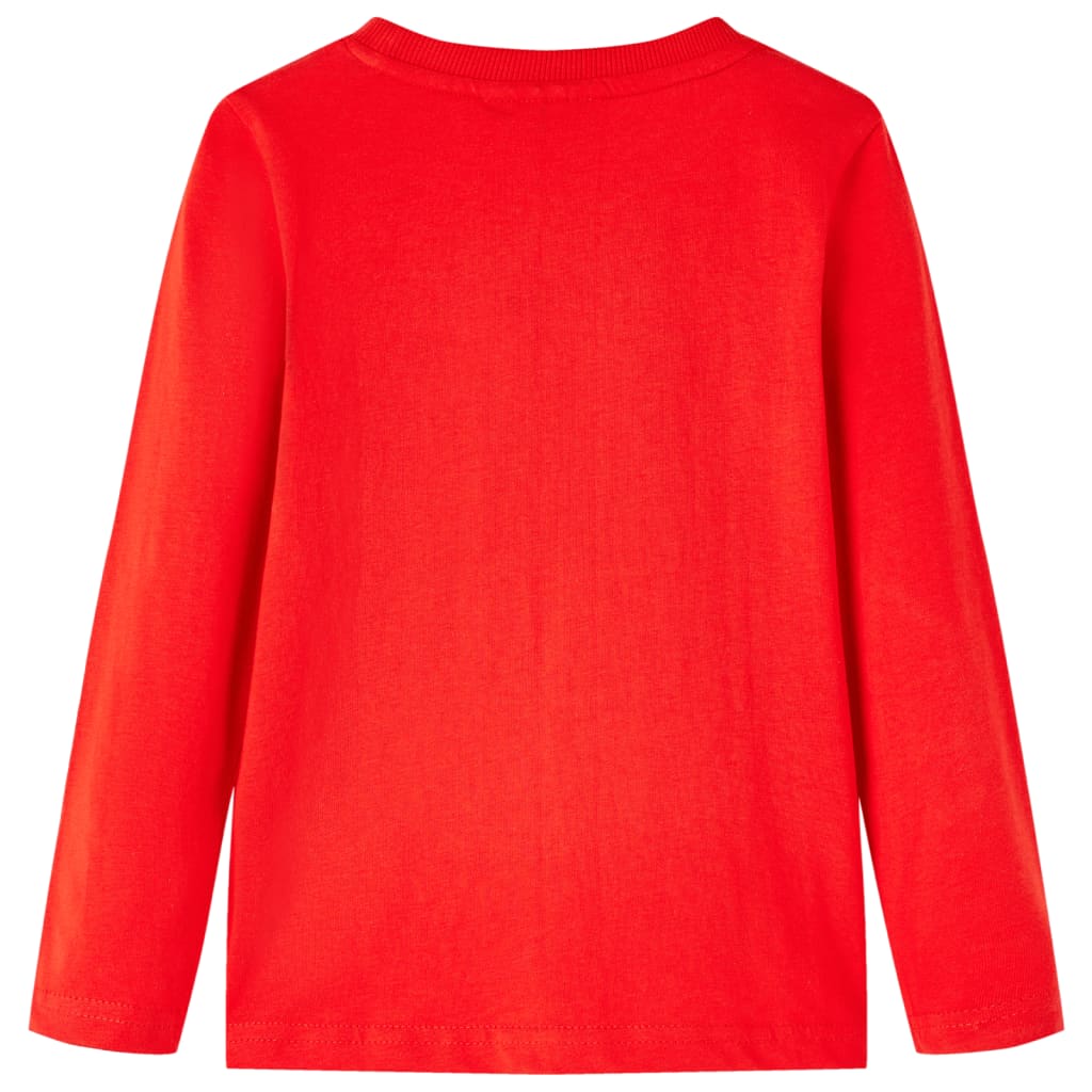 VidaXL Kindershirt mit langen Ärmeln 92 rot
