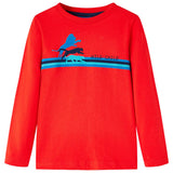 VidaXL Kindershirt mit langen Ärmeln 140 rot