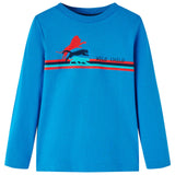 VidaXL Kindershirt mit langen Ärmeln 140 Kobaltblau