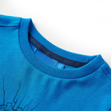 VidaXL Kindershirt mit langen Ärmeln 128 Kobaltblau