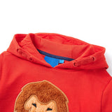 VidaXL Kinderpullover mit Kapuze 128 Rot